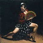 Flamenco Dancer sevillana painting